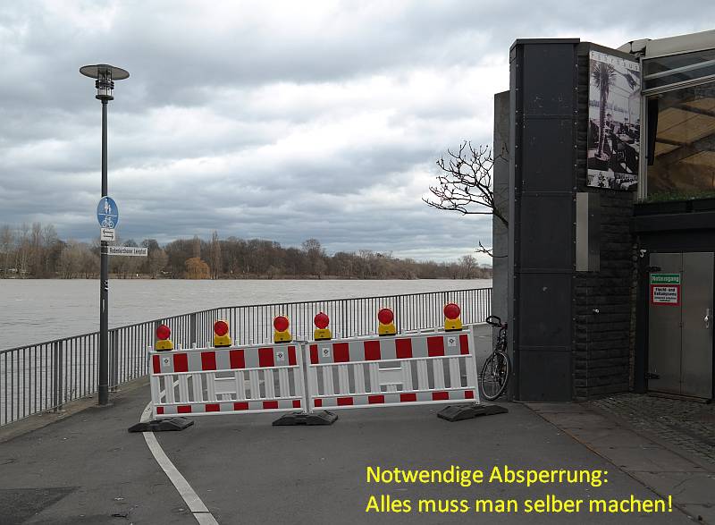 Roden­kir­chen: Lein­pfad für Durch­gang gesperrt (fast)