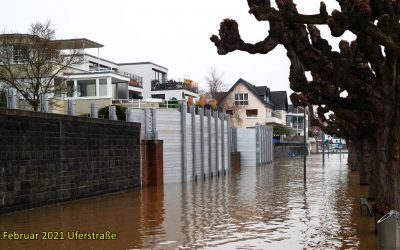 Die ers­te Hoch­was­ser­wel­le 2021 hat ihren Schei­tel erreicht